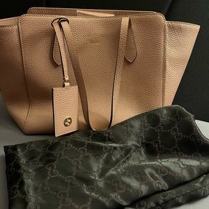 Gucci Small Swing Tote - Pink Leather